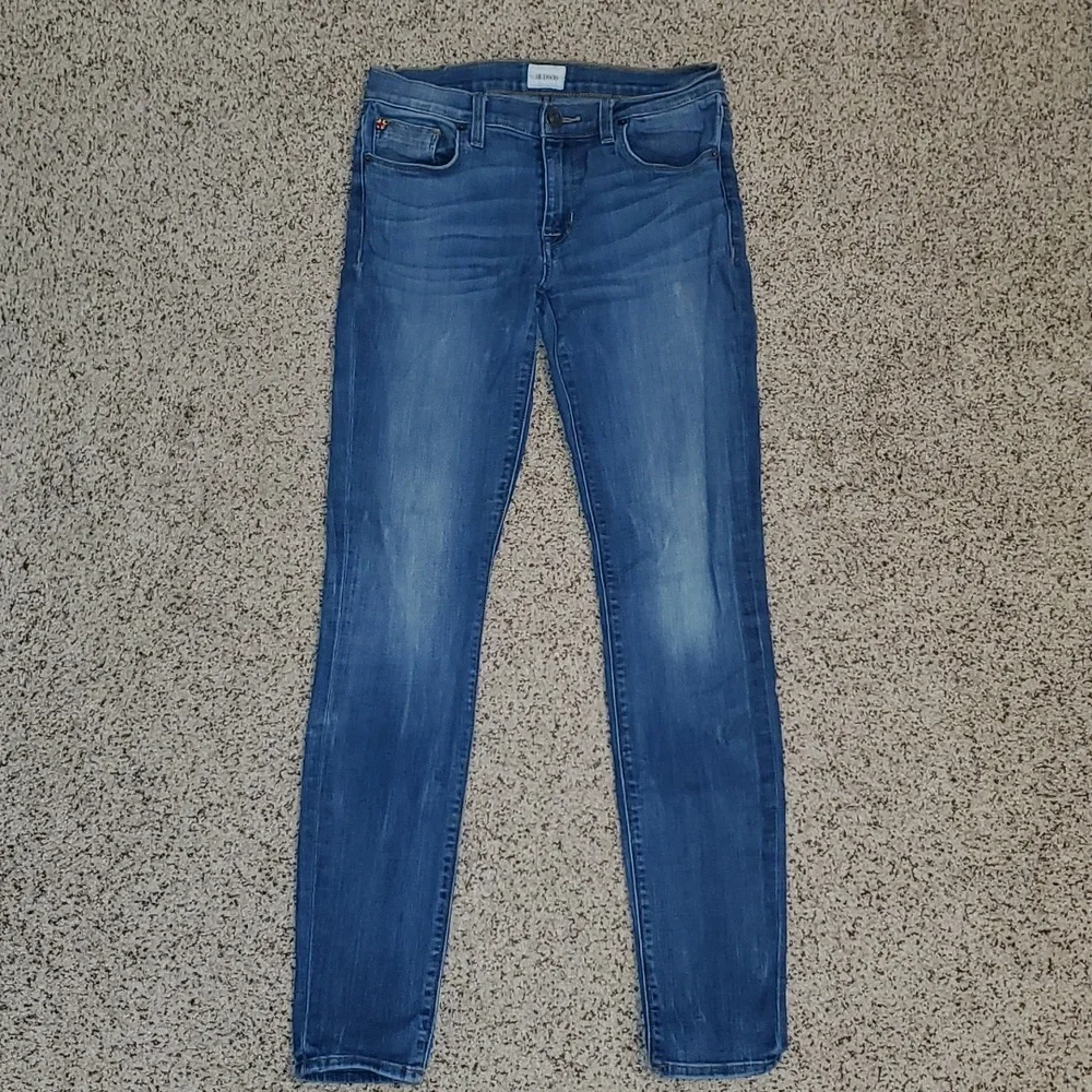 Hudson Stretch Skinny Med Wash Blue Denim Jeans